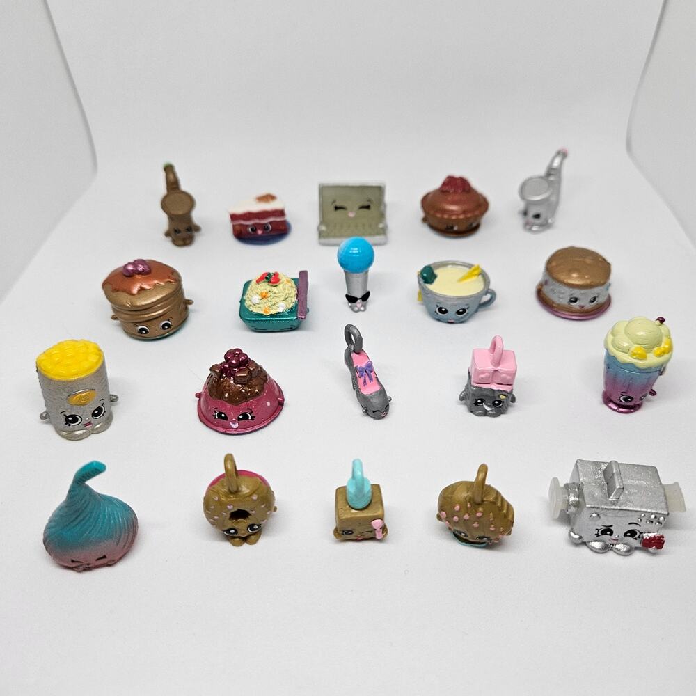 Shopkins Lot of 20 Various Seasons Metallic Musical Food Tech No Duplicates